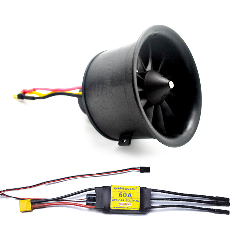 64mm EDF belt 11 blades electric ducted fan for aircraft model aircraft jet engine Underwater Thruster