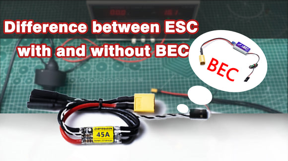 The difference between ESC with BEC and without BEC