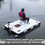 2/2.5m fishing float thickened inflatable boat with 12V 58 LBS motor for lure fishing/beach lake boating dock