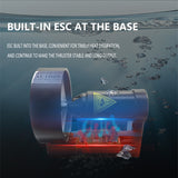 APISQUEEN AQ1020 24/48V vedenalainen potkuri, sisäänrakennettu ESC, tehokkaampi lämmönpoisto, sopii veneisiin/kajakkeihin/melalaudoihin/robotteihin