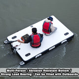 2/2.5m fishing float thickened inflatable boat with 12V 58 LBS motor for lure fishing/beach lake boating dock