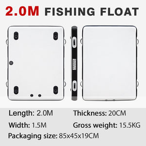 2/2.5m fishing float thickened inflatable boat with 12V 58 LBS motor for lure fishing/beach lake boating dock